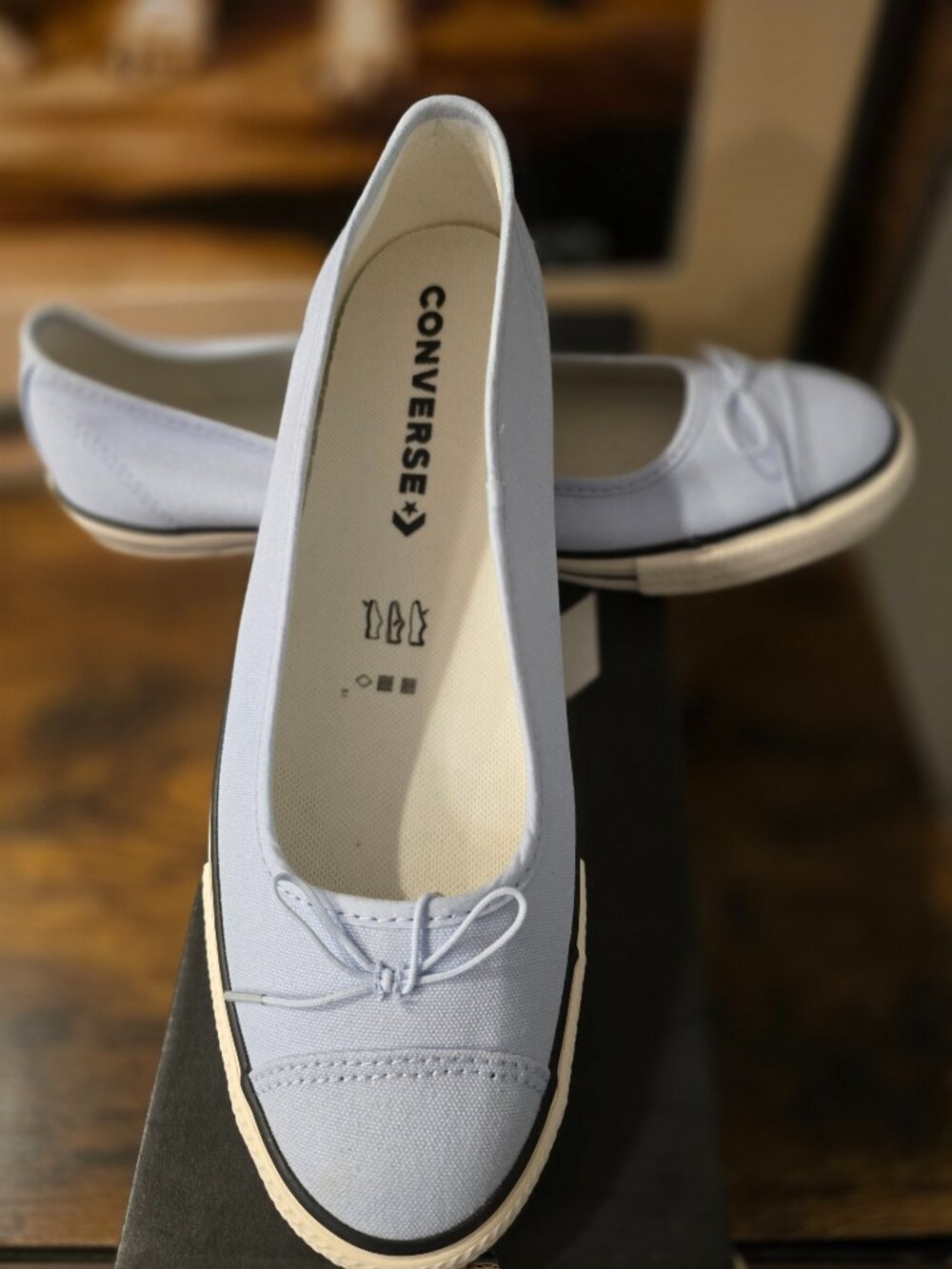 Converse Womens Chuck Taylor All Star Dainty Ballerina Slip-On Shoes A16215C 6.5